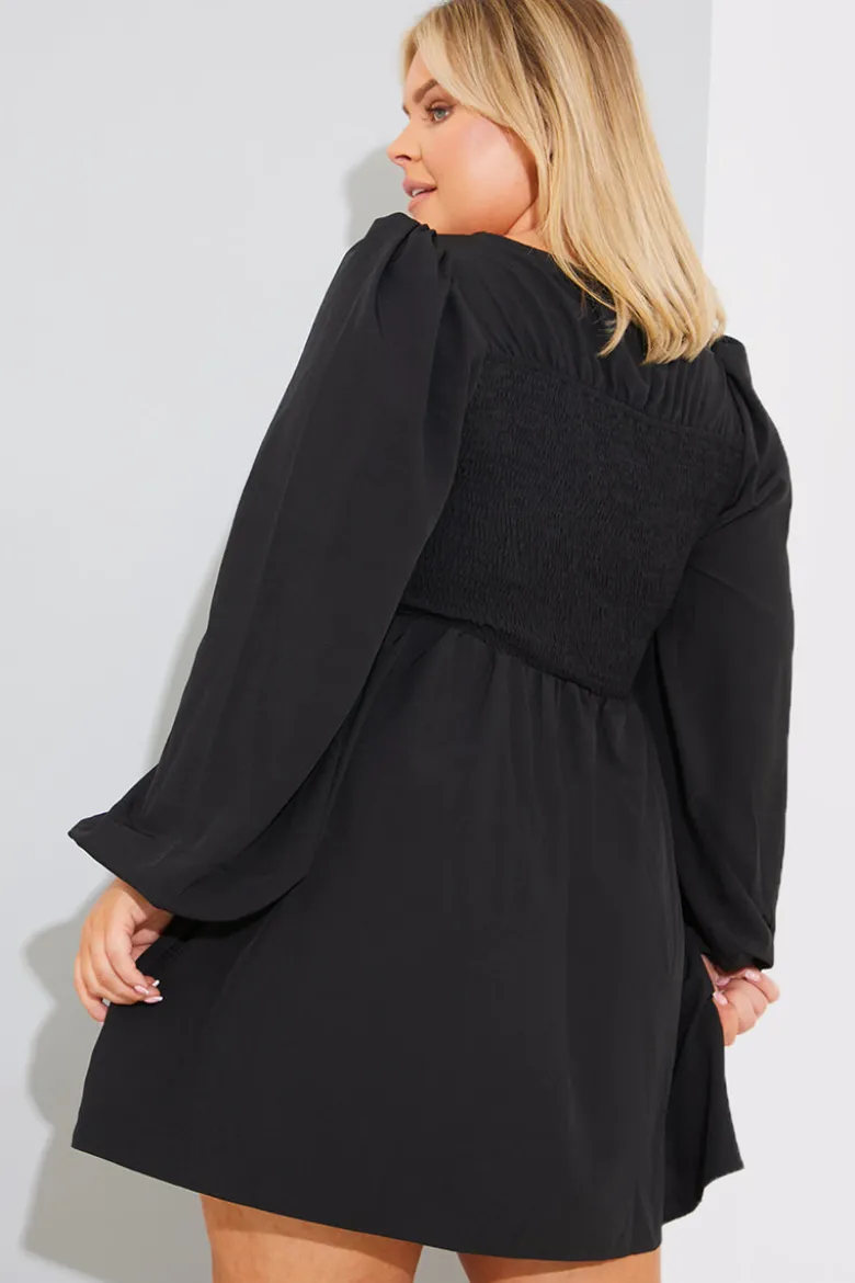 ShirBodice Long Sleeve Mini Dress