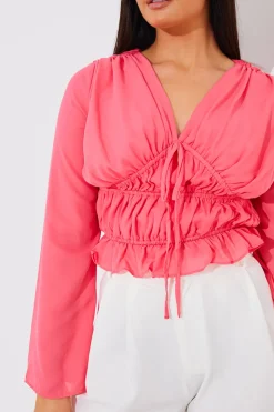 Shirred Detail Blouse