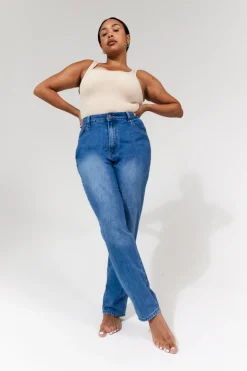 Sofia Straight Leg Mom Jeans
