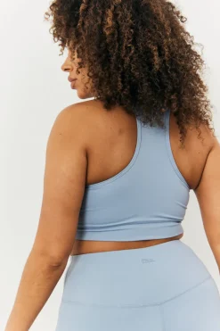 Soft Touch Cross over Band Detail Medium Support Sports Bra