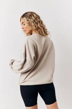 Stone Fits Leisure Club Graphic Oversized Sweatshirt
