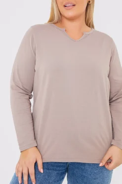 Stone Notch Long Sleeve Top