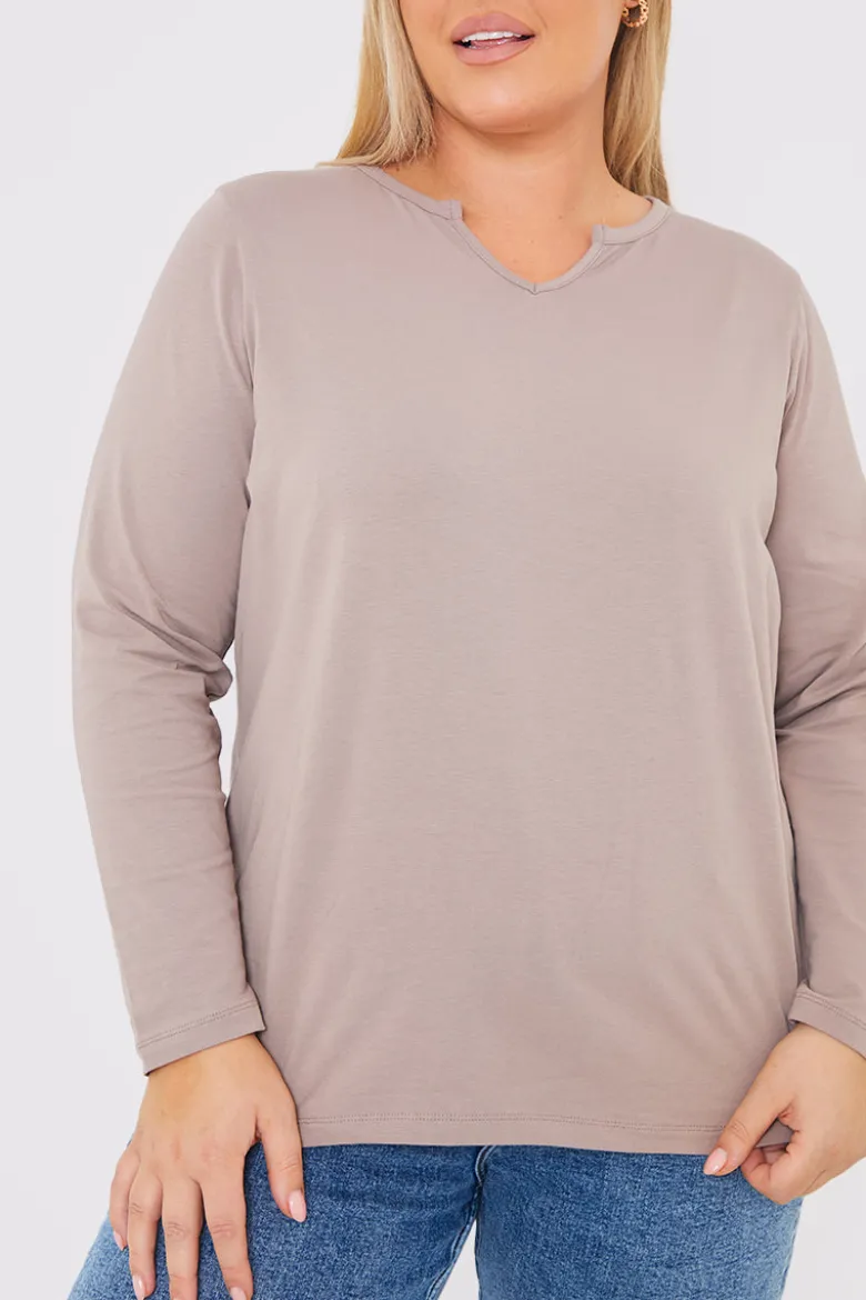 Stone Notch Long Sleeve Top