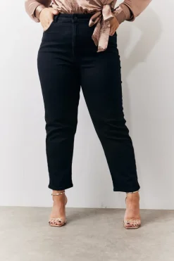 Straight Leg High Rise Ankle Grazer Jeans