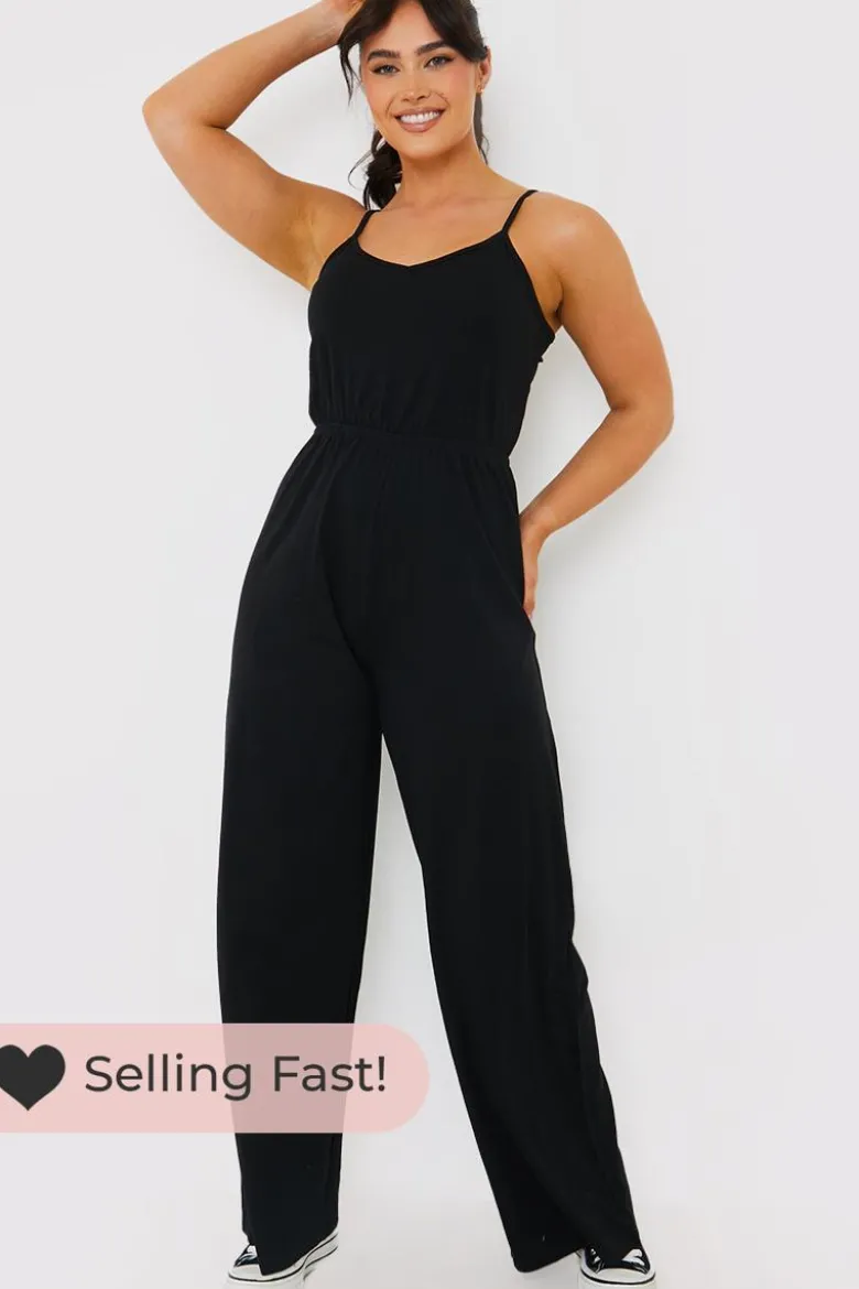 Strappy Wide Leg Jumpsuit