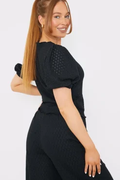 Stretch Broderie Top