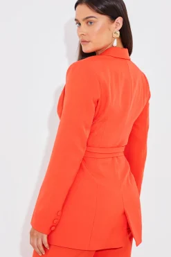 Tailored Belted Blazer