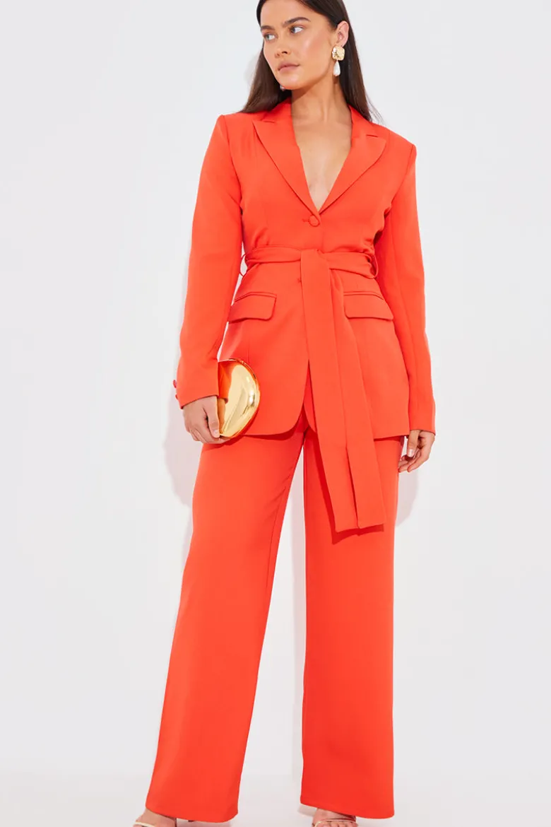 Tailored Belted Blazer