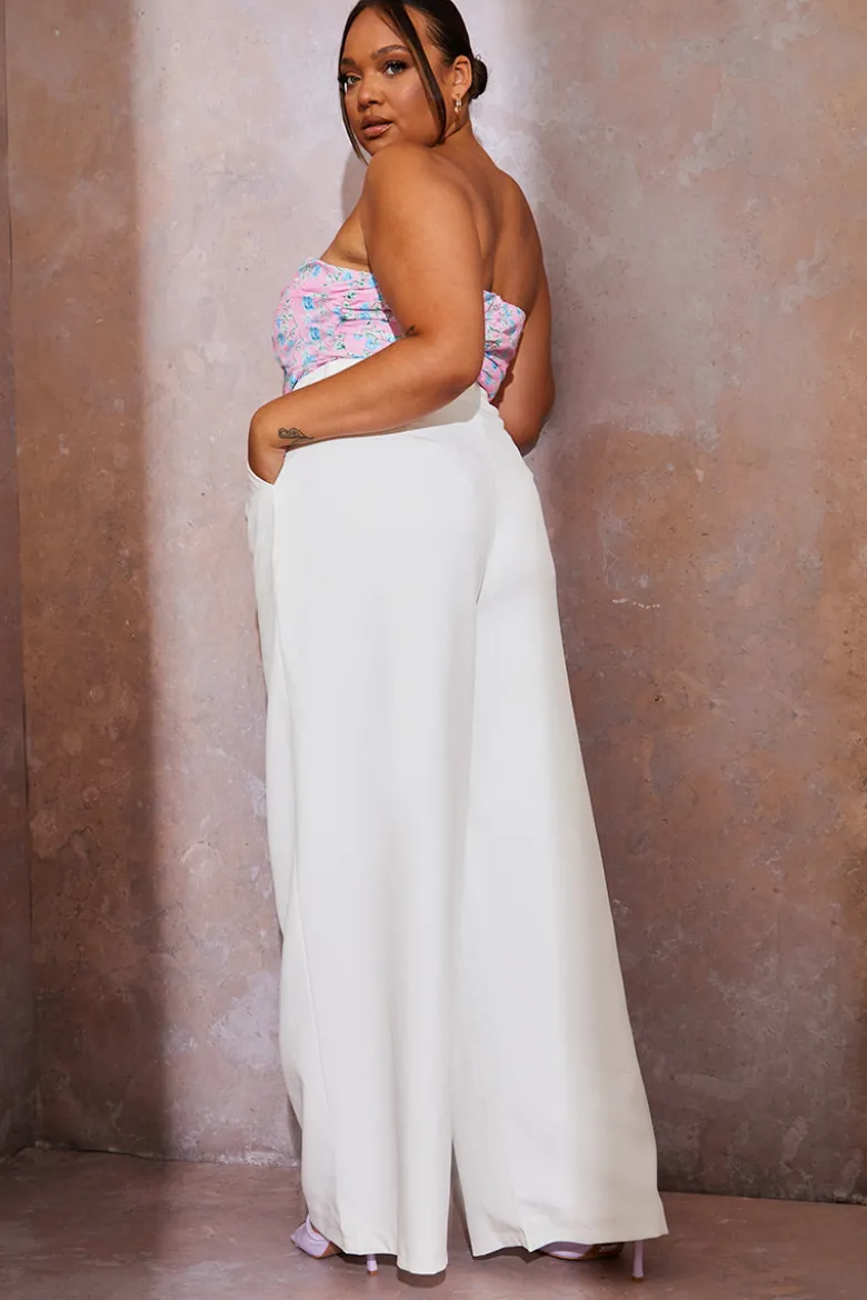 Tailored Wide Leg Trousers