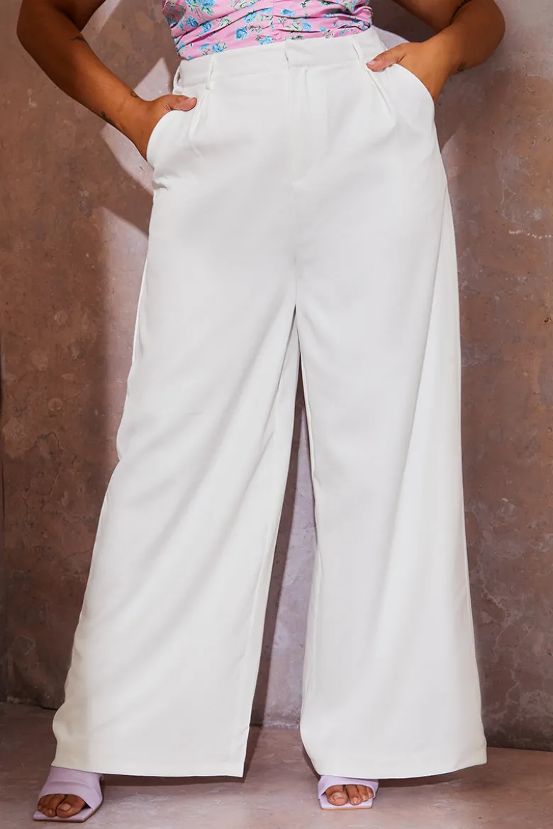 Tailored Wide Leg Trousers