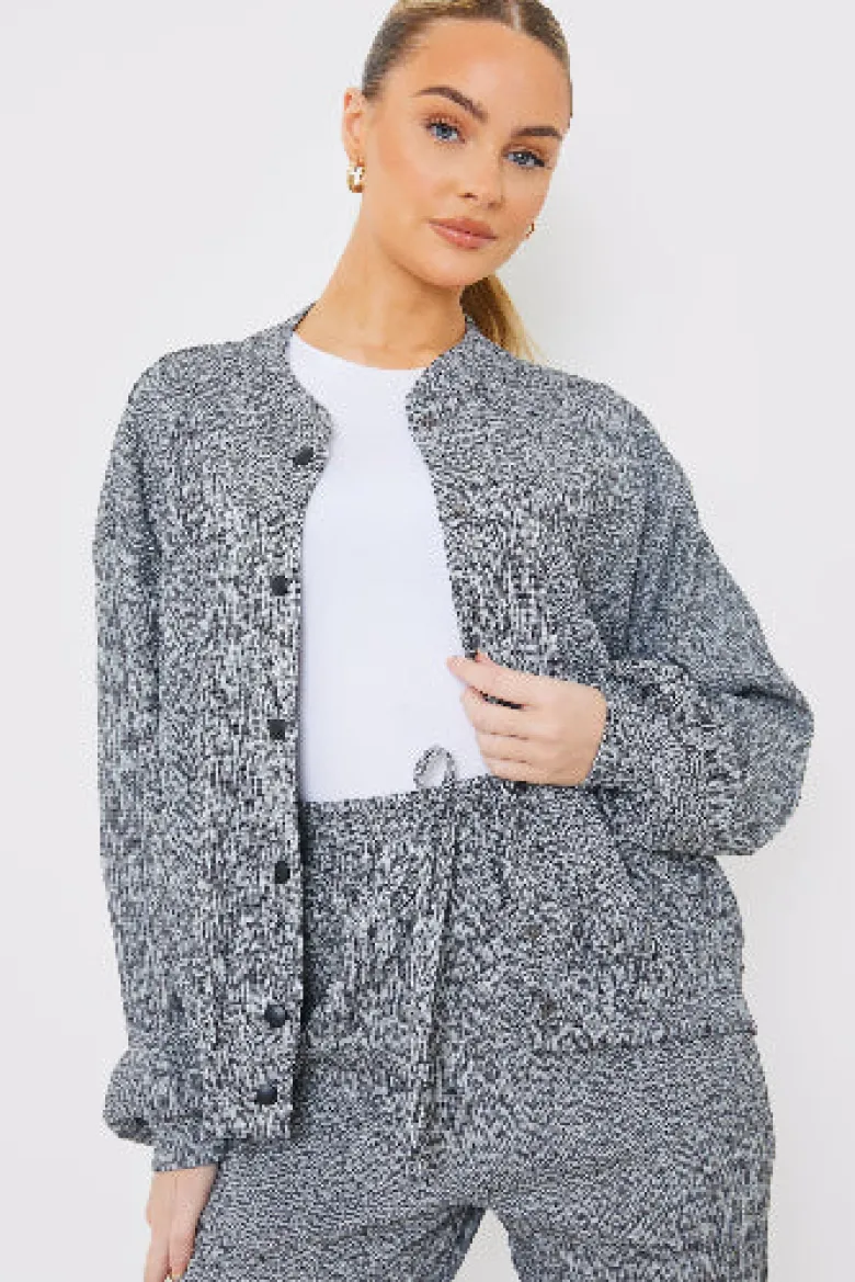 Textured Bomber Jacket