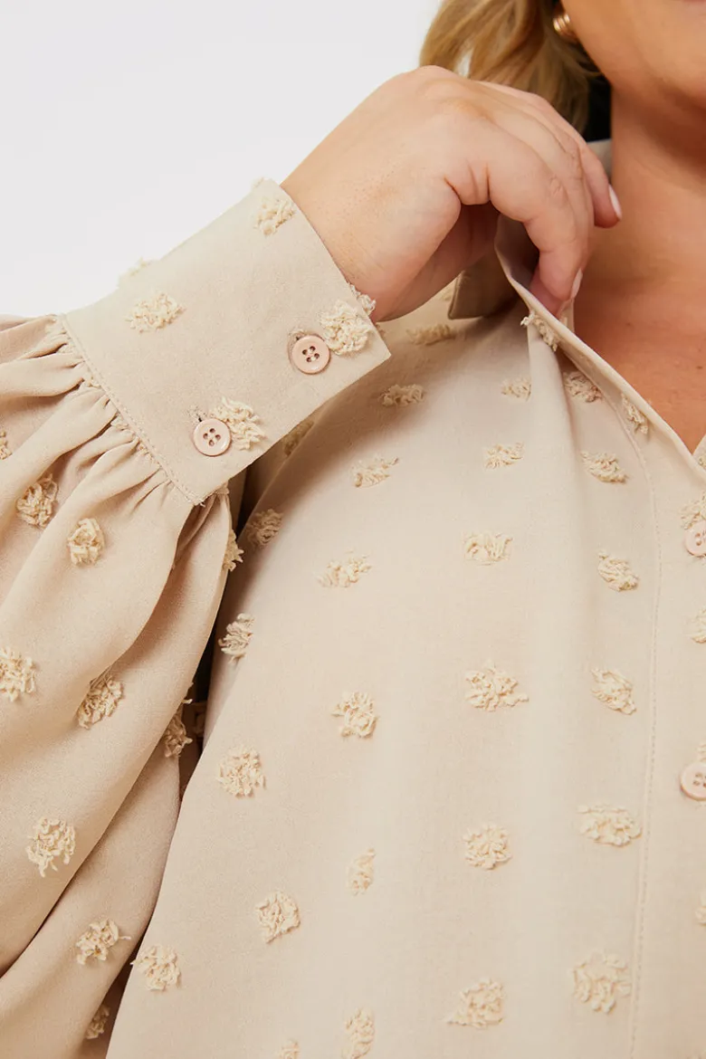 Textured Dobby Detail Co-Ord Shirt