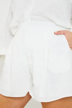 Textured Dobby Detail Co-ord Shorts