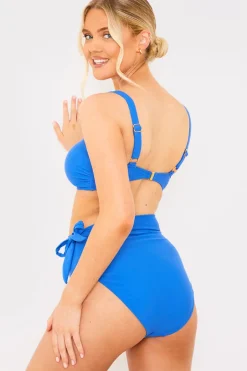 Tie Detail High Waist Bikini Bottoms