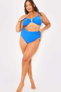 Tie Detail High Waist Bikini Bottoms