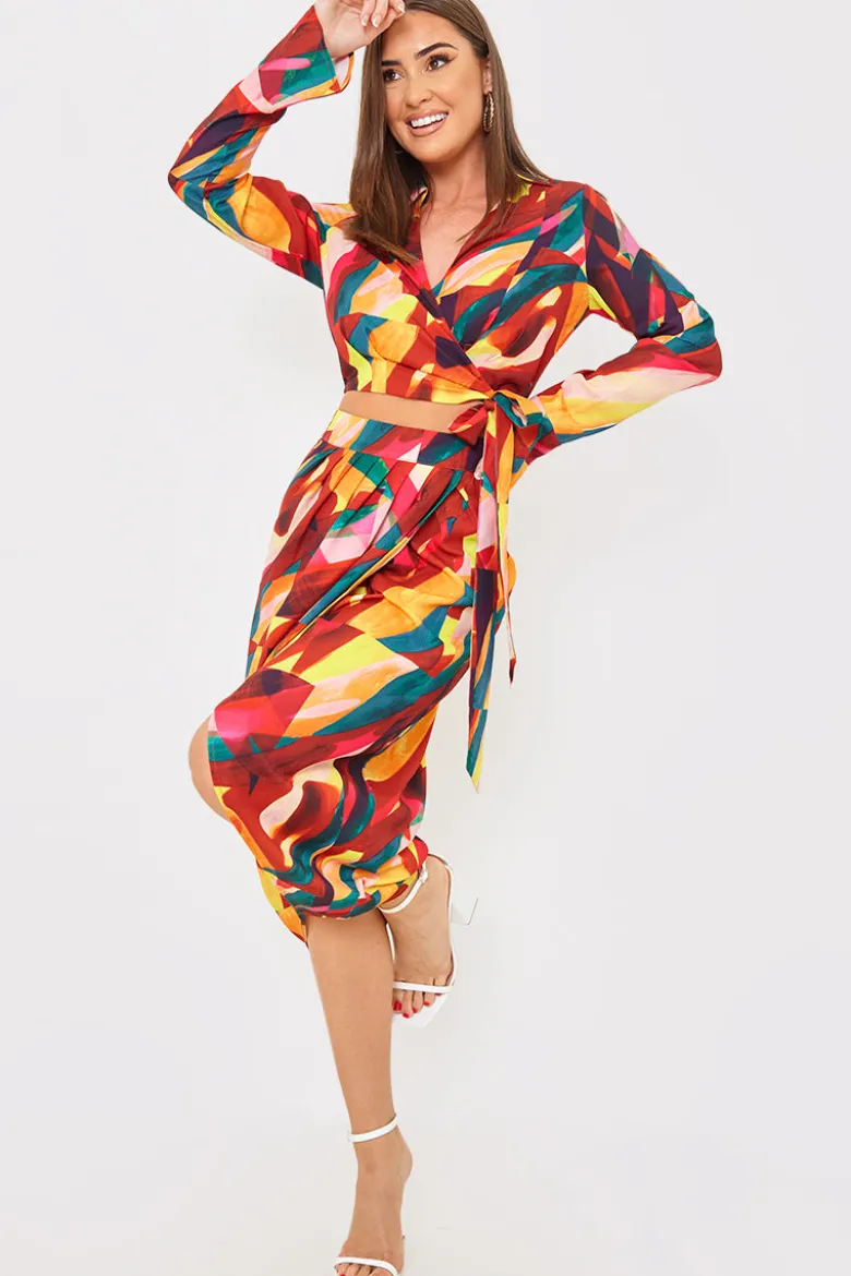 Tie Front Cropped Shirt