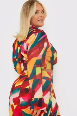 Tie Front Cropped Shirt