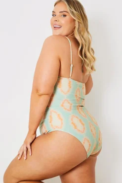 Tie Front Cut Out Swimsuit