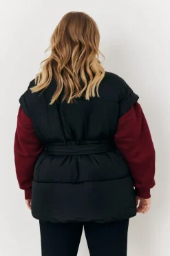 Tie Waist Puffer Gilet