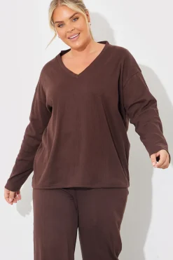 V Neck T Shirt And Wide Leg Trouser Set