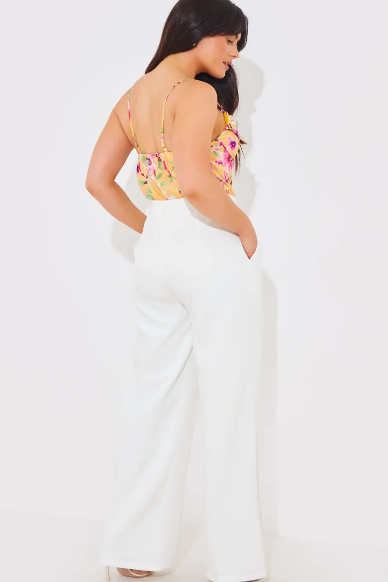 Wide Leg Tailored Trousers